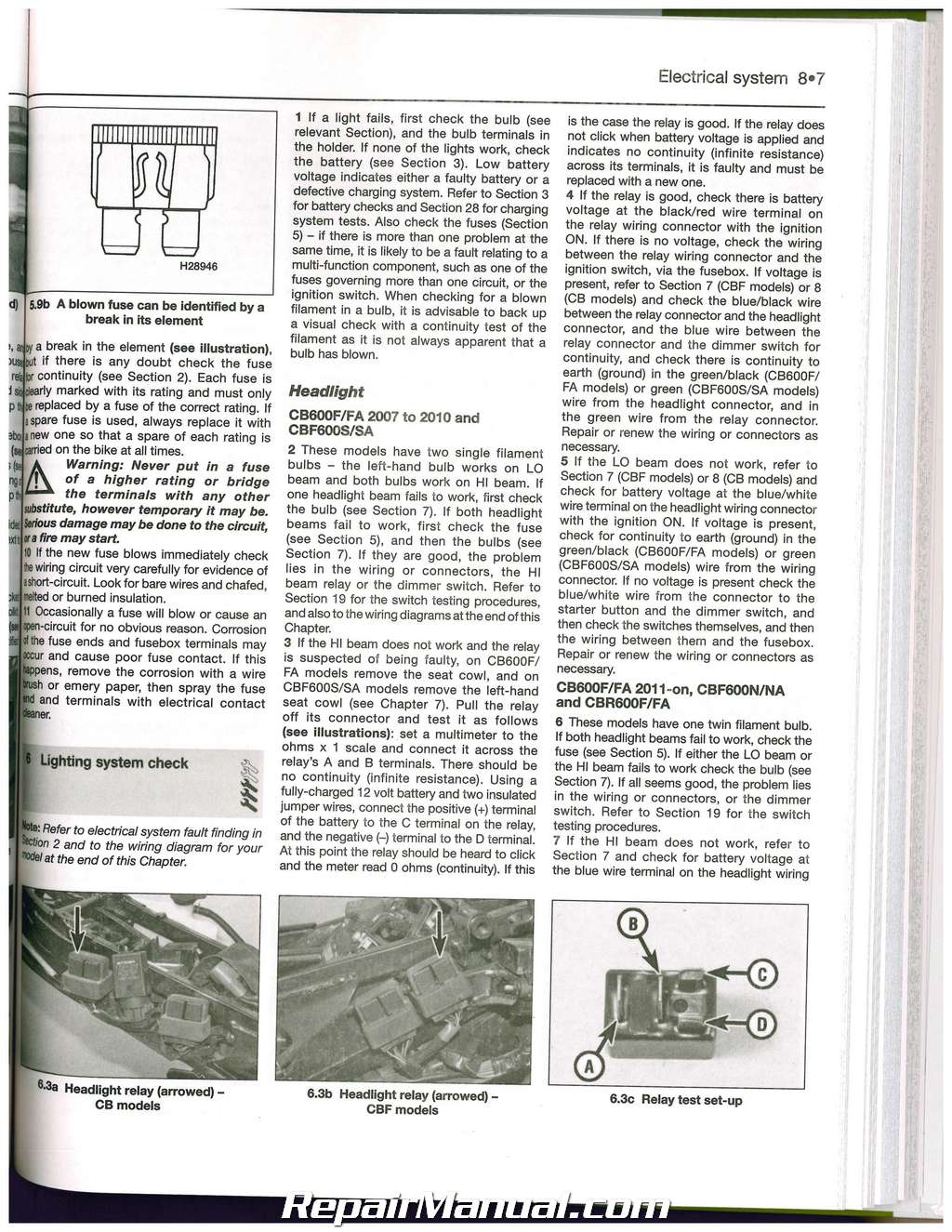 honda cb600f hornet manual 2008